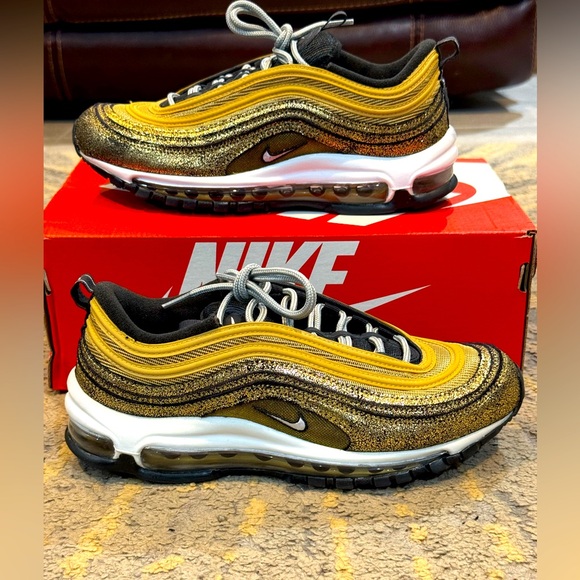 Nike Shoes - Womens 8.5 Nike Air Max 97 Twine/White-Metallic Gold DO5881 700